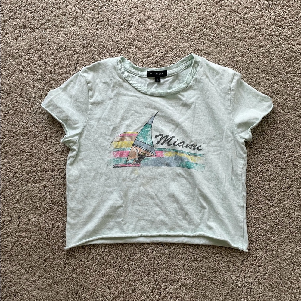 pacsun mint green crop top!